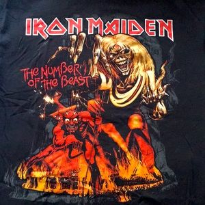 The number of the beast t shirt